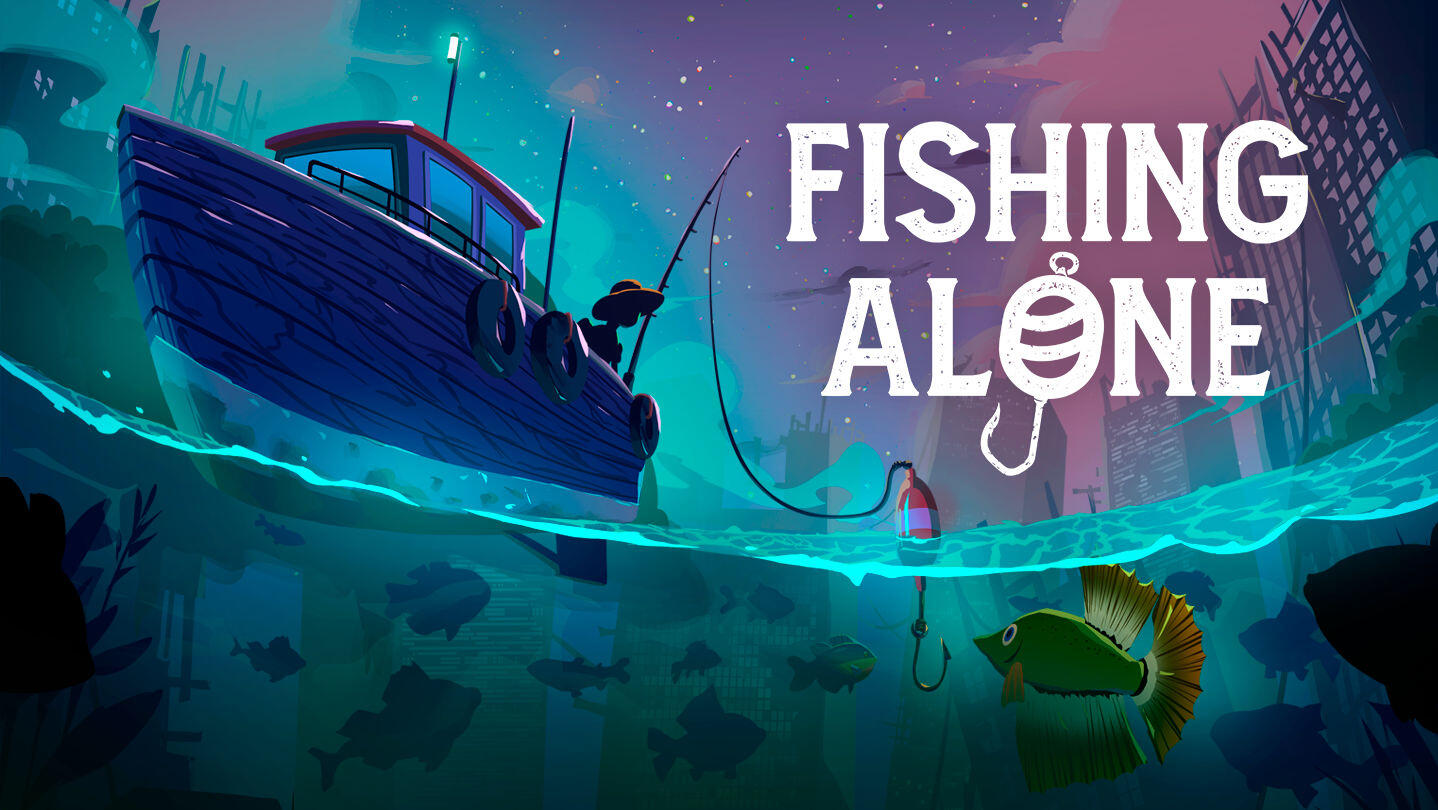 Fishing Alone - Illustration by alejdark- Logo by Redpotion Studios