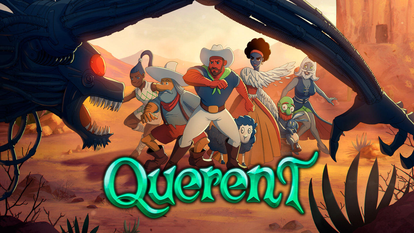 Querent - Illustration by alejdark- Logo by Redpotion Studios