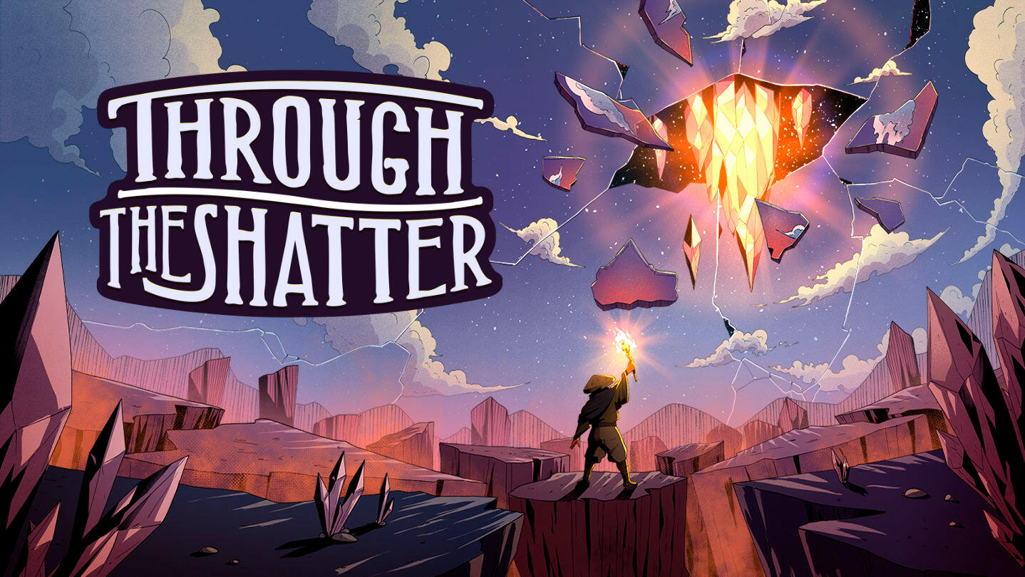 Throught The Shatter - Illustration by alejdark- Logo by Redpotion Studios